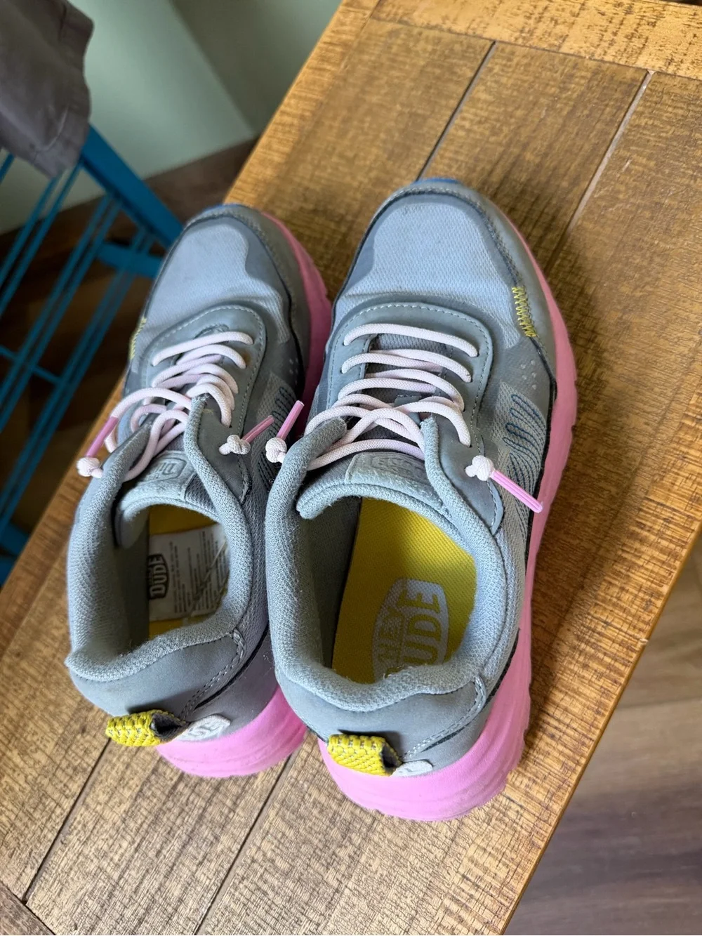 Hey Dude Casual Socks in Grey and Yellow